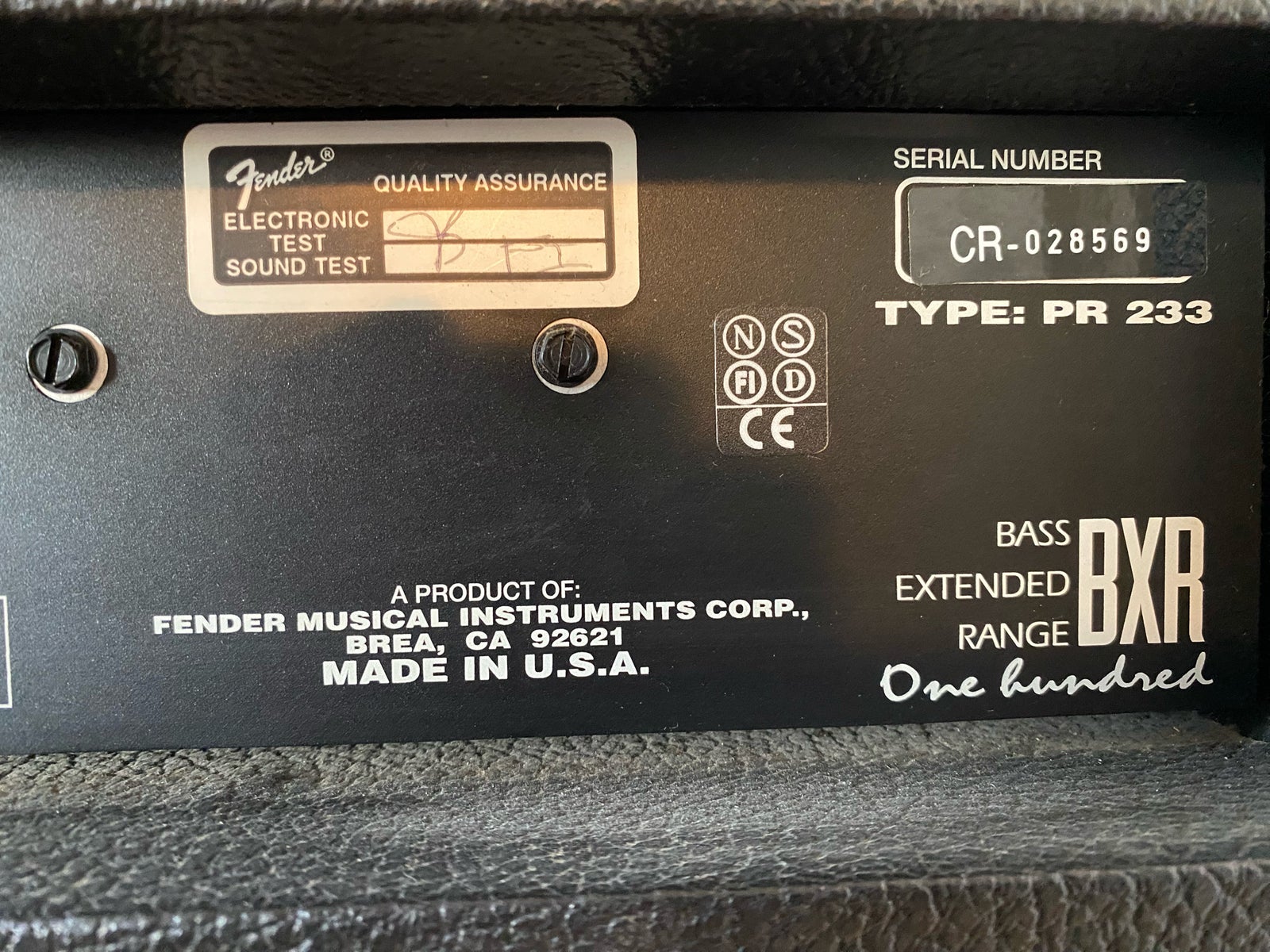 BAS forstærker, Fender Combo, Reduceret pris 1800