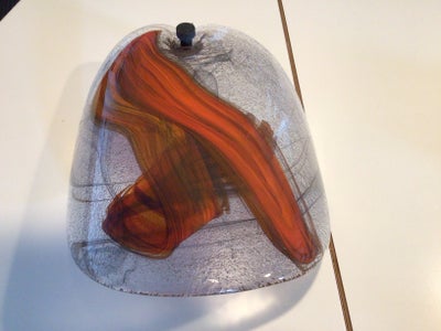 Holmegaard, Skærm til væglampe, andet, Glasskærm til Glasplattelampet fra 70’erne. Måler H 26 x B 22