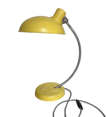 Skrivebordslampe,  Helion Arnstadt, Bauhause bakelit Industri lampe fra 1950 fra Helion Arnstadt.
Fa