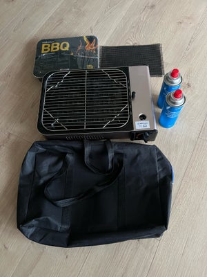 Bordgrill, Sælger denne bordgrill hvor der følger 2 gasflasker med hvor den ene er brugt lidt… en en