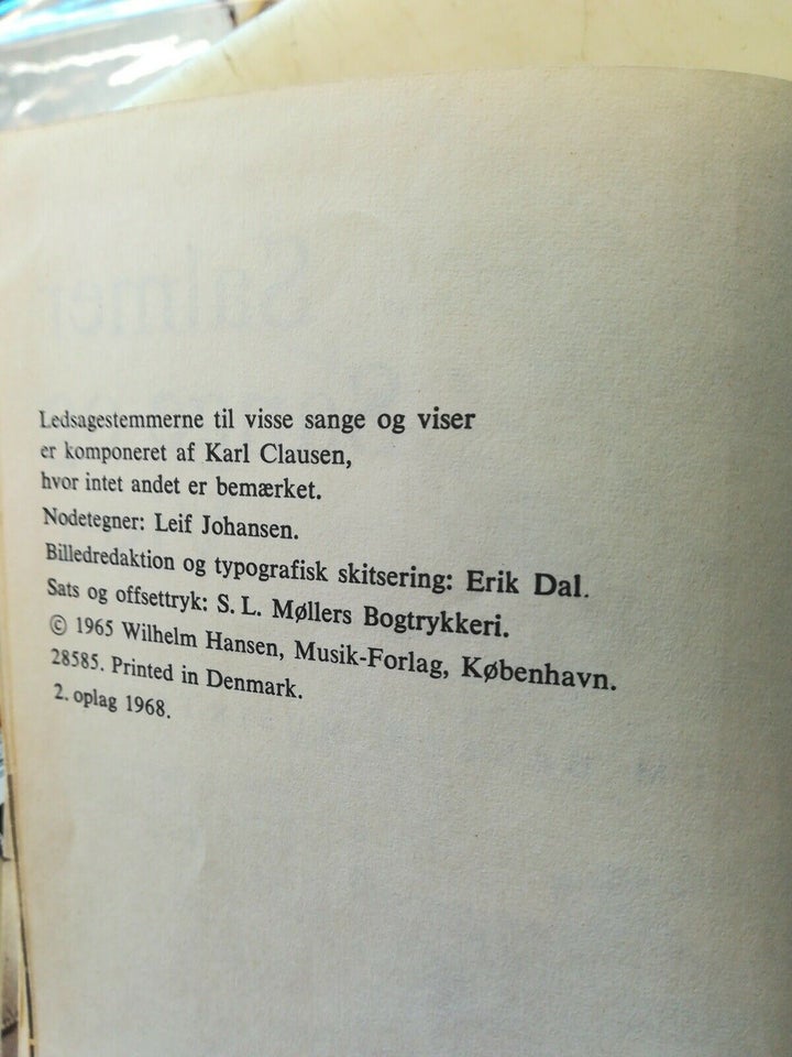 Salmer Sange og Viser , Boesen Clausen Dal Emborg , emne: