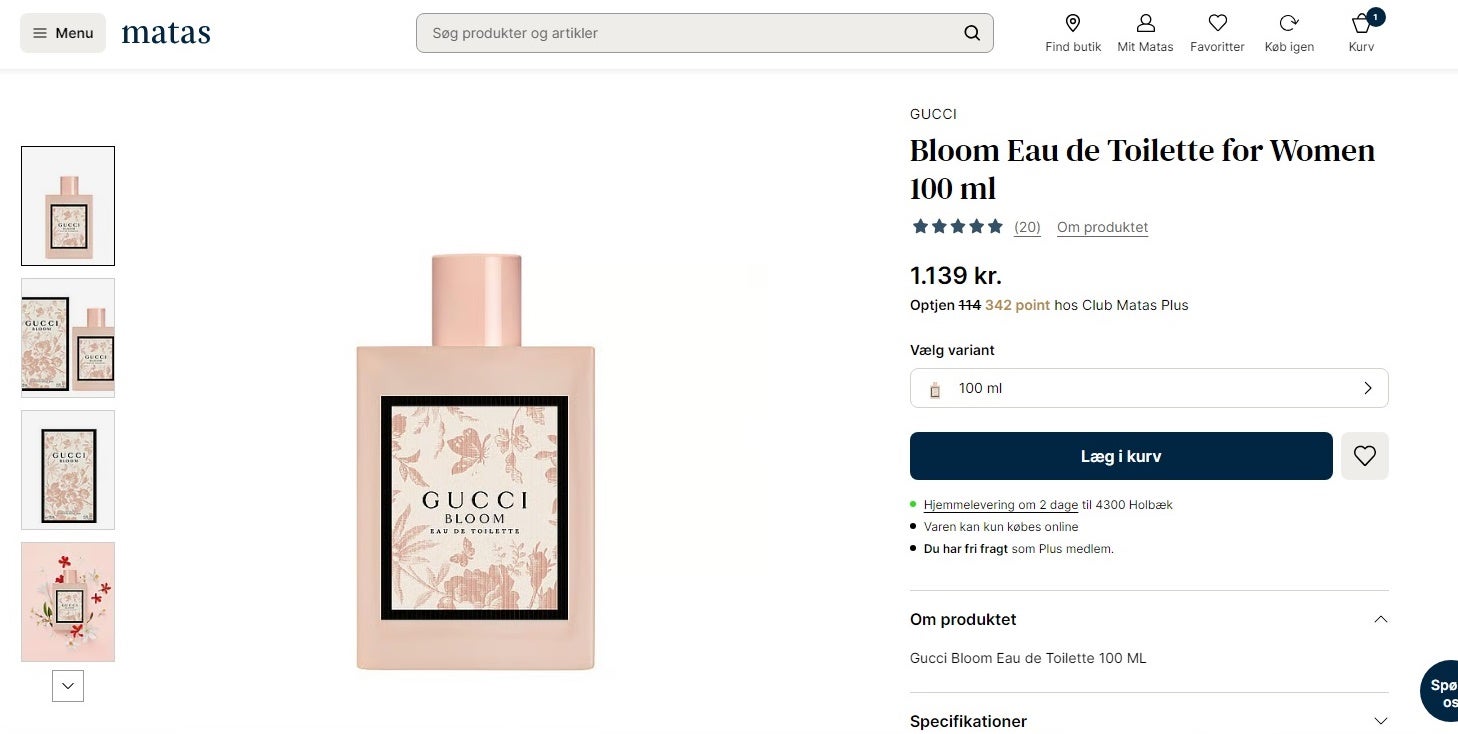 Dameparfume, Luksus Gucci Bloom EDT 100 ml ! NY!, Gucci