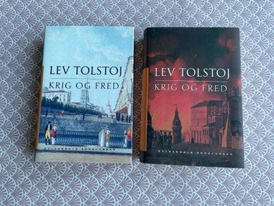 Krig og fred 1+2, Lev Tolstoj, genre: roman, De to romaner er i fineste stand. Hardback. 
Pris pr bo
