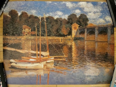 Kunstplakat , Claude Monet, motiv: Landskab, b: 80 h: 60, Claude Monet kunstplakat fra 1990’erne. 

