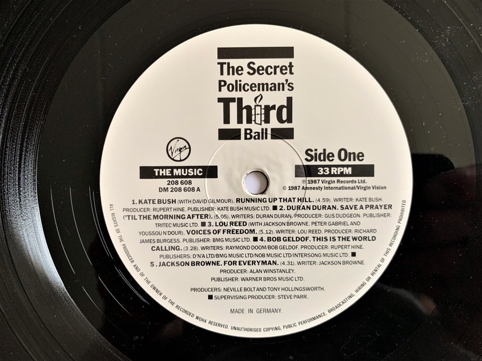 LP, Various Artists, The Secret Policeman's Third Ball