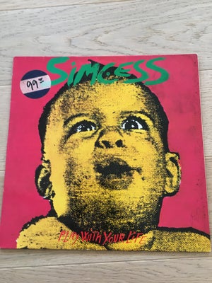 LP, Simcess, Play with your life, Rock, Vinyl  :  Expl.
Cover:  Vg +
Fin dansk rockplade!!!