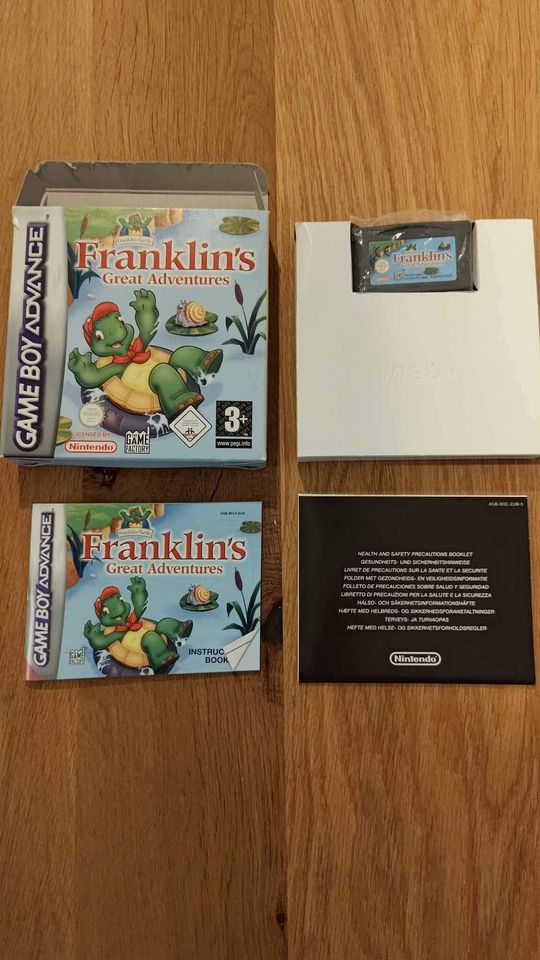 Franklin's Great Adventures CIB, Gameboy Advance,