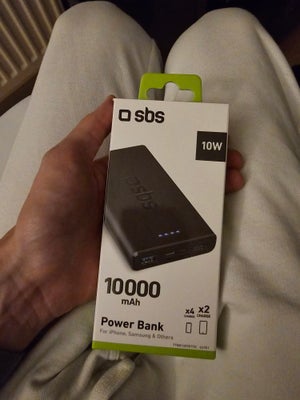 Andet, SBS 10000 mAh., Perfekt, Hej sælger denne power Bank fordi jeg har en større I forvejen. 
Den