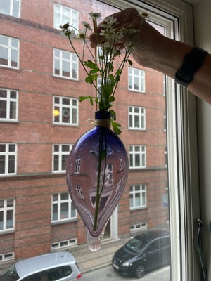 Vase, Jagtflaske, Holmegaard, Holmegaard jagtflaske til salg, længde ca. 21 cm og største bredde ca.