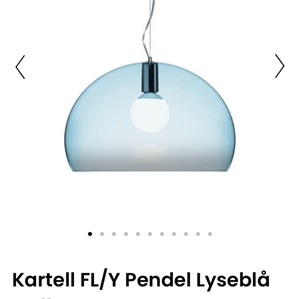 Pendel, Kartell Fl/y lyseblå