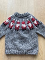 Sweater, sweater med julemænd, hjemmestrikket ny/ubrugt