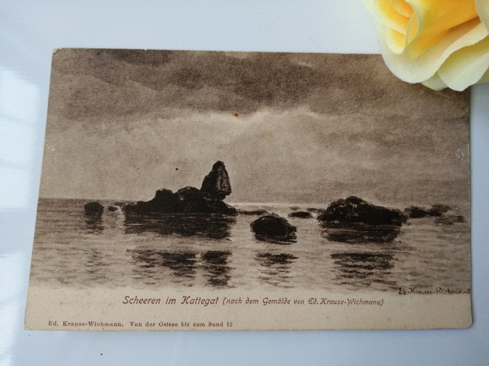 Postkort, Scheeren im Kattegat.Tysk postkort 1920-30
