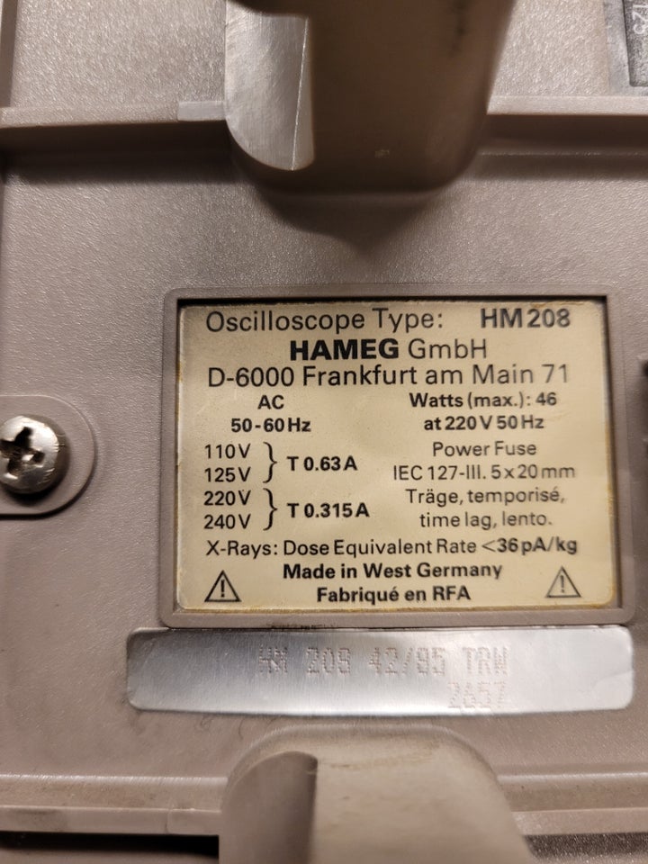 Oscilloskop, Hameg HM 205