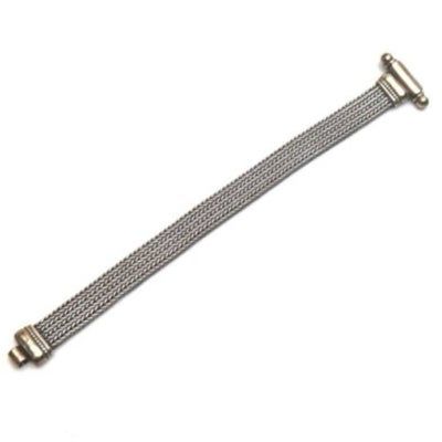 Armbånd, sølv, Creole sterling sølv armbånd rævehale design, Et flot og kraftig sterling sølv armbån