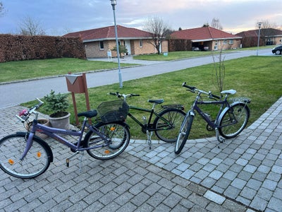 Unisex børnecykel, classic cykel, Kildemoes, 24 tommer hjul, 7 gear, 3 børnecykler i 24” (grøn) og 2