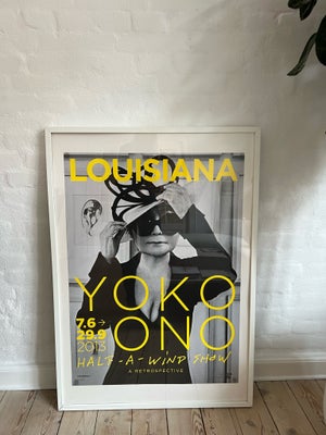 Plakat, motiv: Yoko Ono - Half a Wind Show (2013), b: 60 h: 84, Louisiana plakat inkl 70x100cm ramme