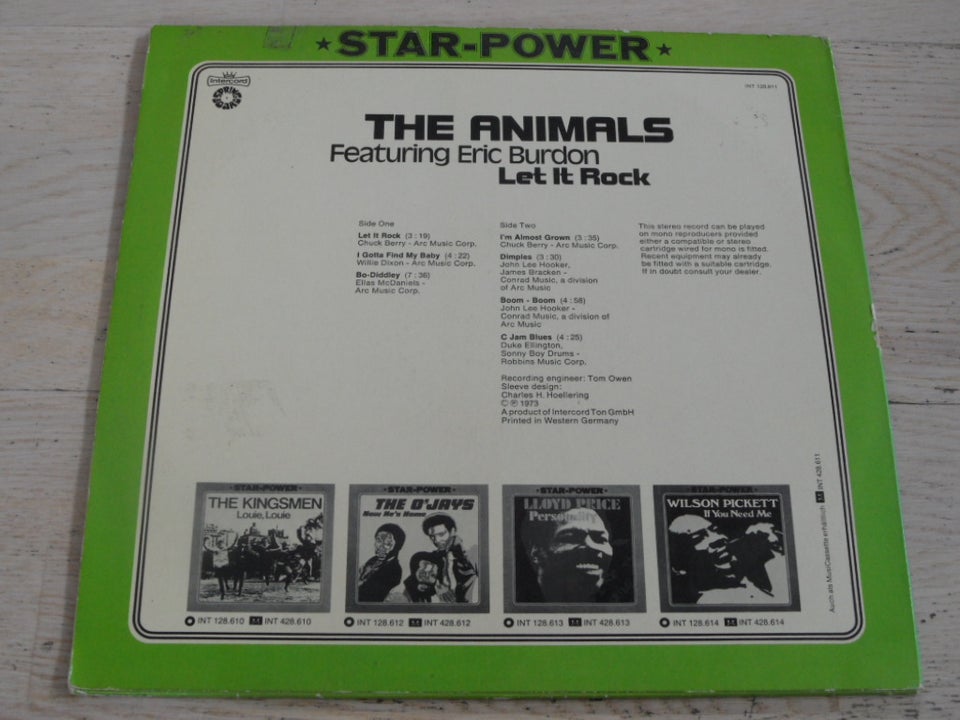 LP, THE ANIMALS FEATURING ERIC BURDON, LET IT ROCK (STAR