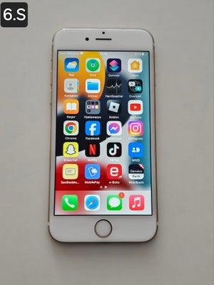 iPhone 6S, 128 GB, hvid, Perfekt, Sælger iphone 6s 128GB 
Virker som den skal ingen fejl ingen rise 