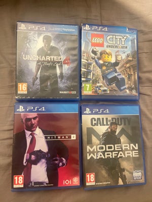 Spil til PS4.  Sælges da jeg har købt PS5, PS4, action, Hitman 2
Call of Duty Modern Warfare (2019)
