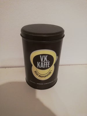 Dåser, Kaffedåse, Meget velholdt kaffedåse fra Vejle Kaffefisteri.