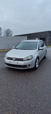 VW Golf VI, 2,0 TDi 140 Highline, Diesel, 2012, km 690000, grå, træk, nysynet, klimaanlæg, aircondit