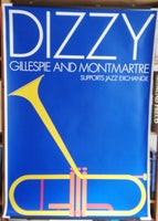 Dizzy Gillespie , Per Arnoldi signeret, motiv: Jazz