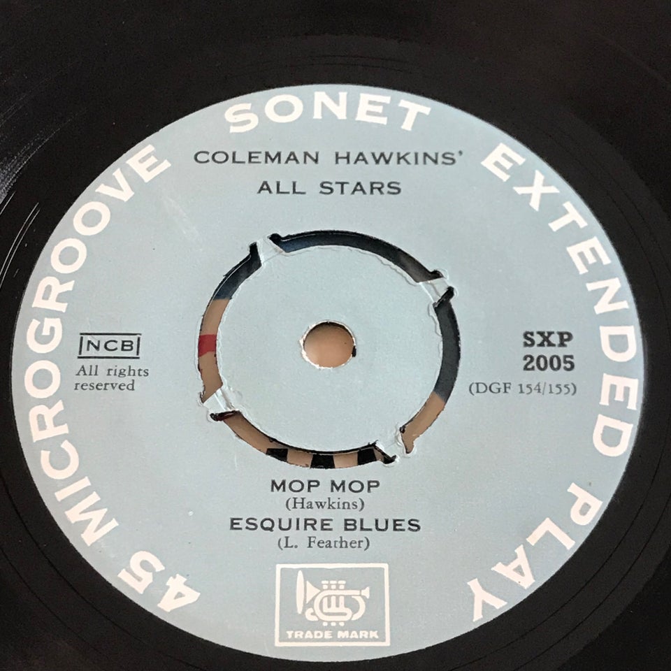 EP, Coleman Hawkins All Stars, 52 Street Jazz