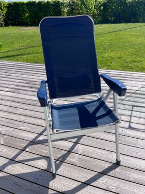 Campingstol, Brugt, men velholdt blå positionsstol fra Westlife.