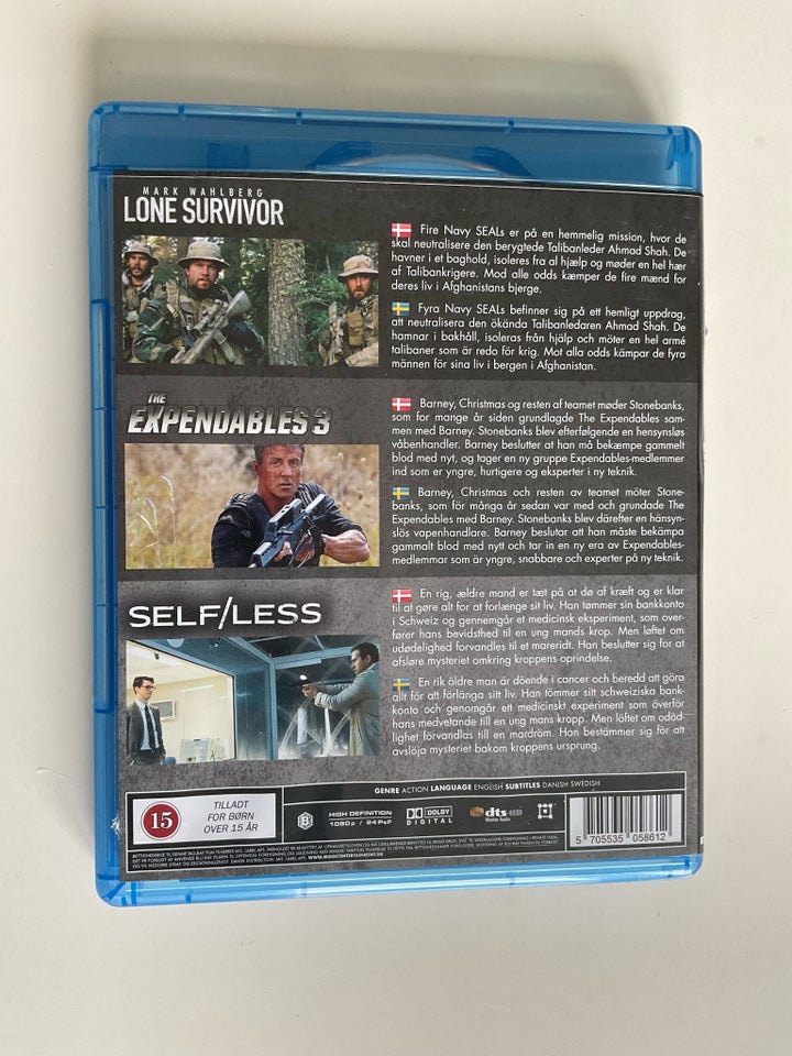 Lone Survivor/the Expendables 3/Self/Less, Blu-ray,