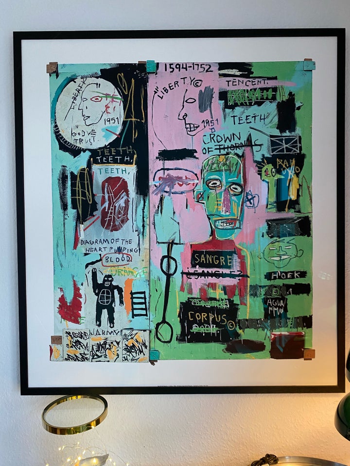 Tryk, Jean Michel Basquiat, motiv: In Italian (1983)