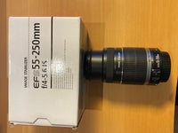 Zoom objektiv, Canon, EFS 55-250mm f/4-5.6 IS