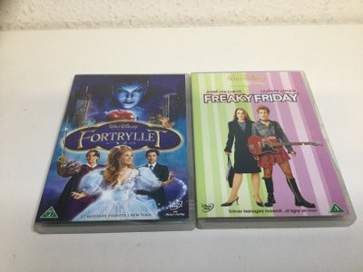 DVD, tegnefilm, Walt Disney , DVD, tegnefilm

Fortryllet 
Freaky friday 

Pris pr stk 25 kr 

Kan se
