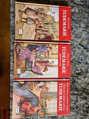 Tudemarie, Maria Andersen, 3 næsten nye bøger. God historie om tudeMarie fra gamle dage.
Koster 45 k