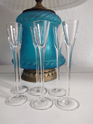 Glas, Snapseglas, 6 stk snapseglas fra Sagaform ca 18 cm høje sælges i original emballage for 50 kr.