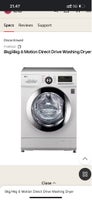 LG vaskemaskine, Directdrive 8/4, vaske/tørremaskine