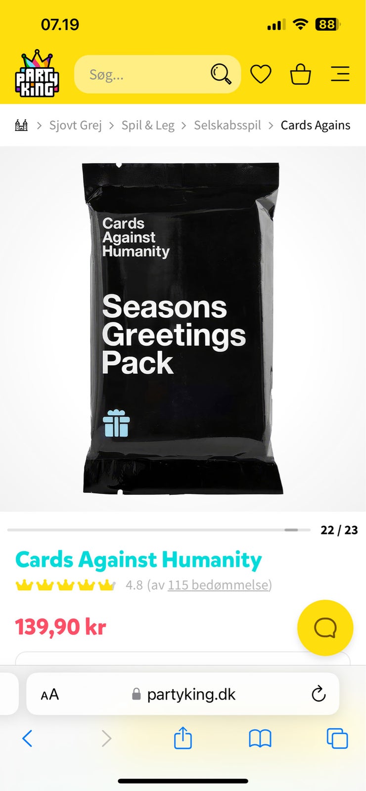 Cards Against Humanity REJECT Pack, Humor, kortspil