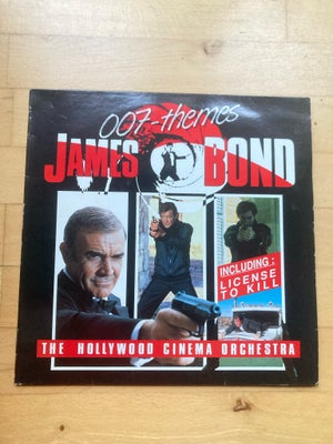 LP, Diverse , James Bond 007, Andet, Super hyggelig James Bond vinyl med tema sange fra de forskelli