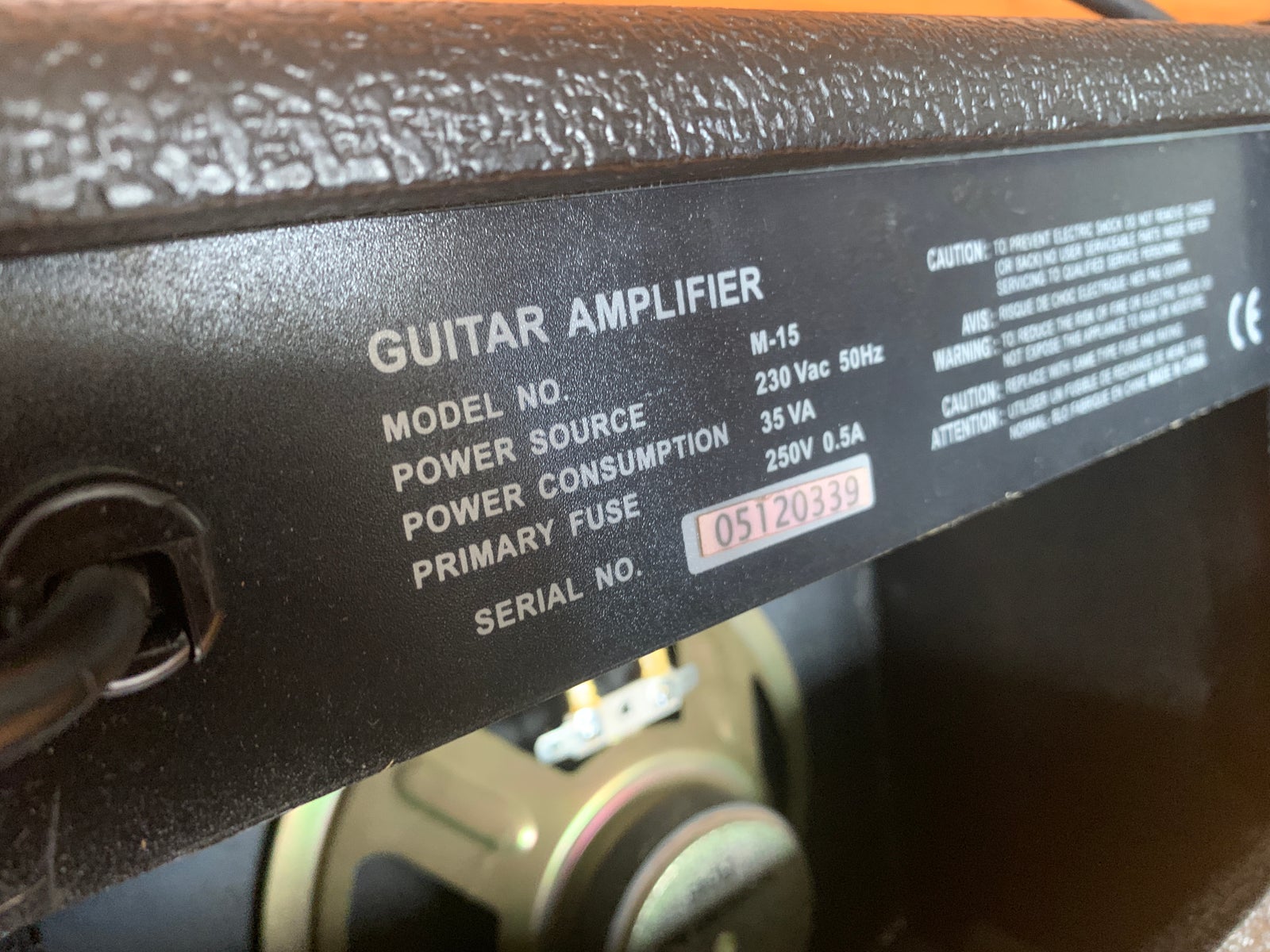 Guitarforstærker, Pearl River M-15, 5 W
