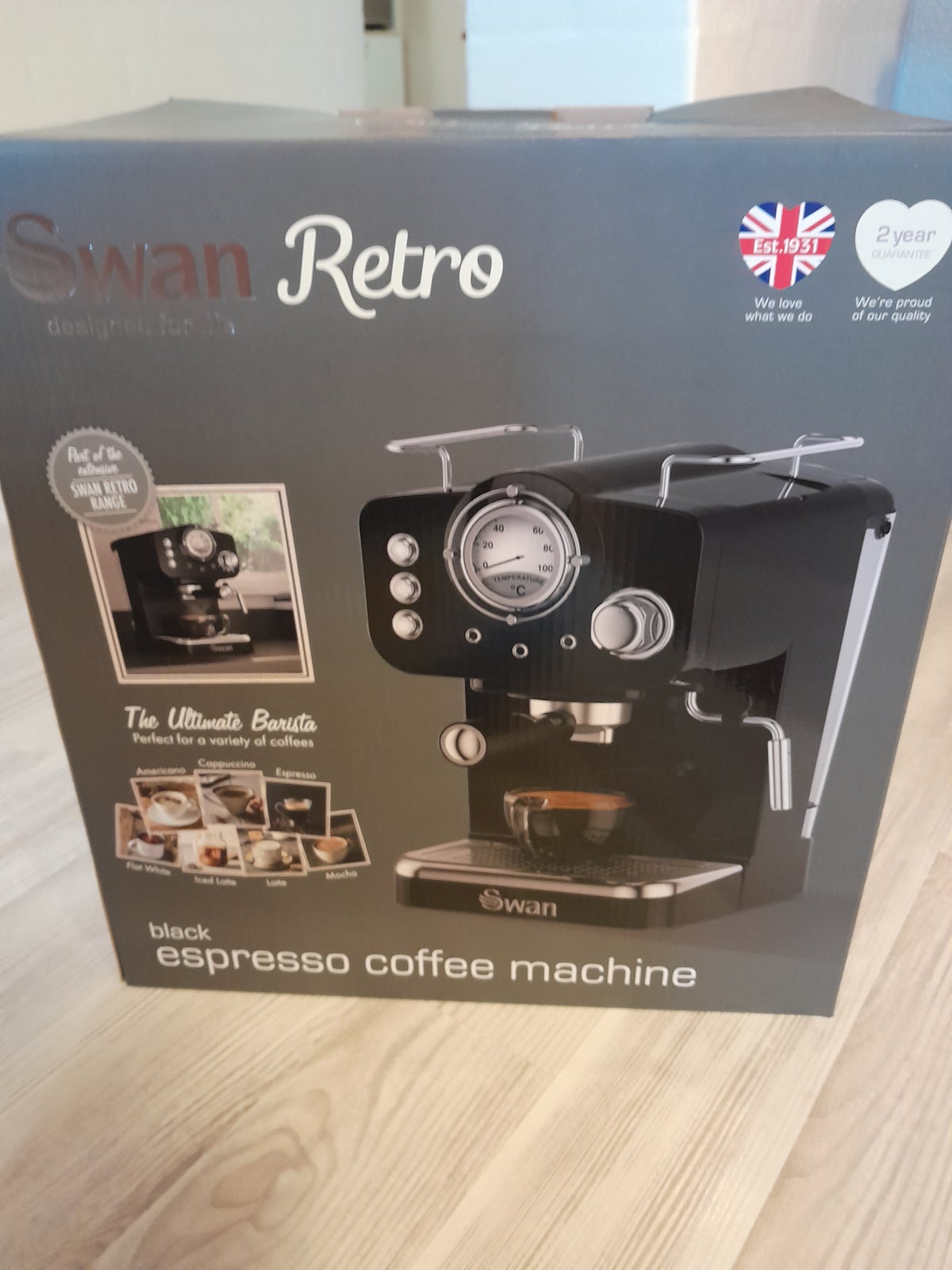 Espresso Swan Retro /sort, Retro – dba.dk – og Salg af Nyt og Brugt