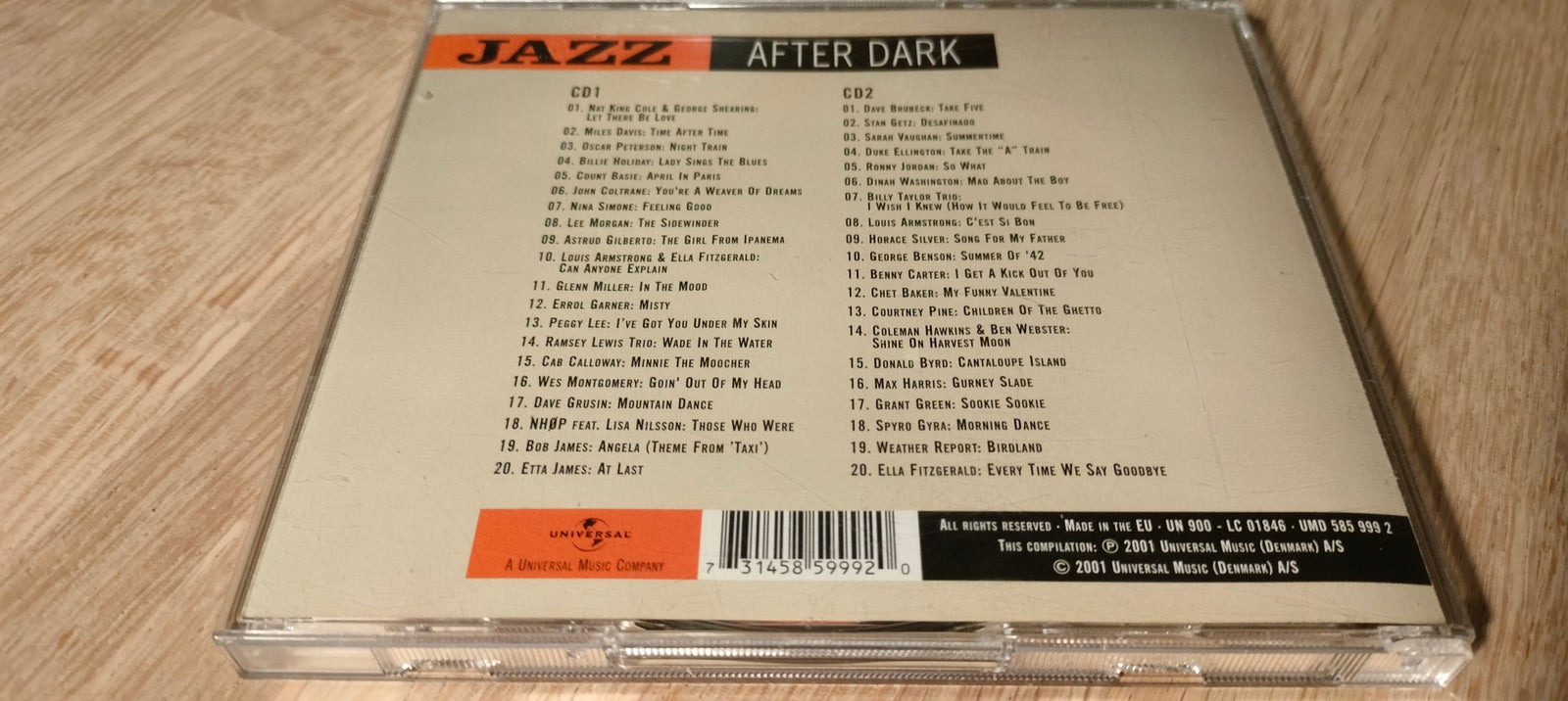 Diverse Kunstnere: Jazz After Dark (Dobbelt Album), jazz