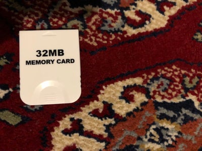 Nintendo Gamecube, memory card, Perfekt, memory card til Gamecube.

32 Megabyte.