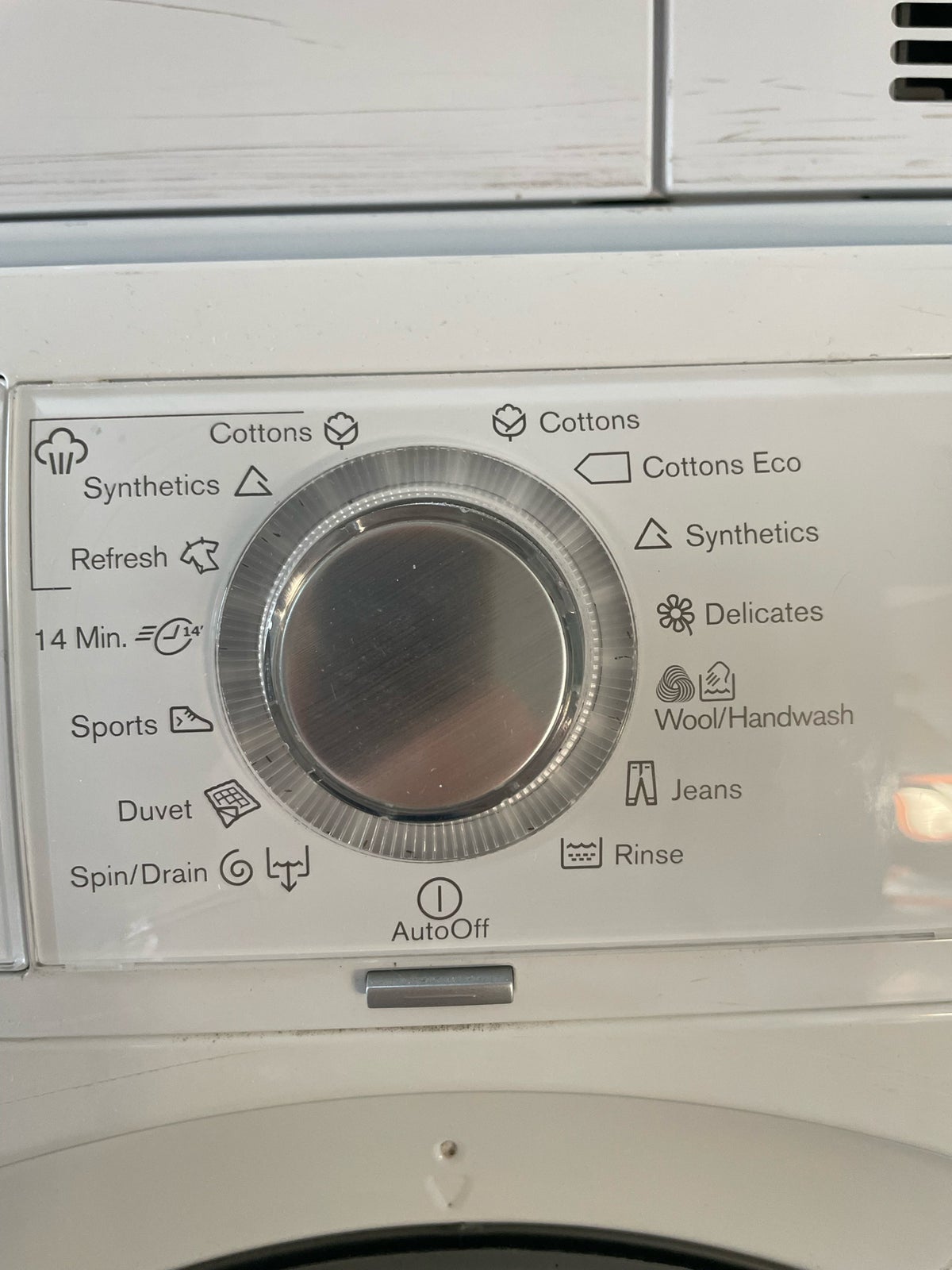 Electrolux vaskemaskine, ewf1687hdw, frontbetjent