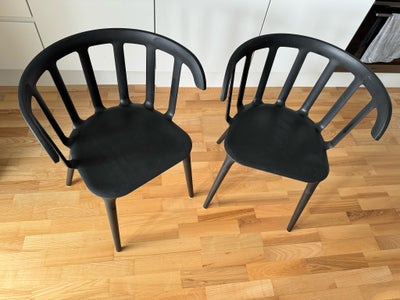 Spisebordsstol, IKEA PS Stockholm, 2 Sorte stole fra IKEA PS Stockholm 

450kr for begge to. 

Hente