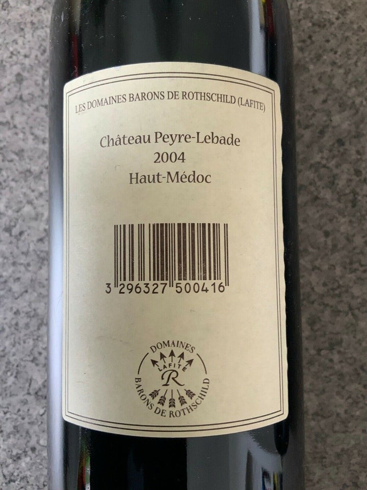 Vin og spiritus, Rødvin, 2004 Haut-Medoc Chateau