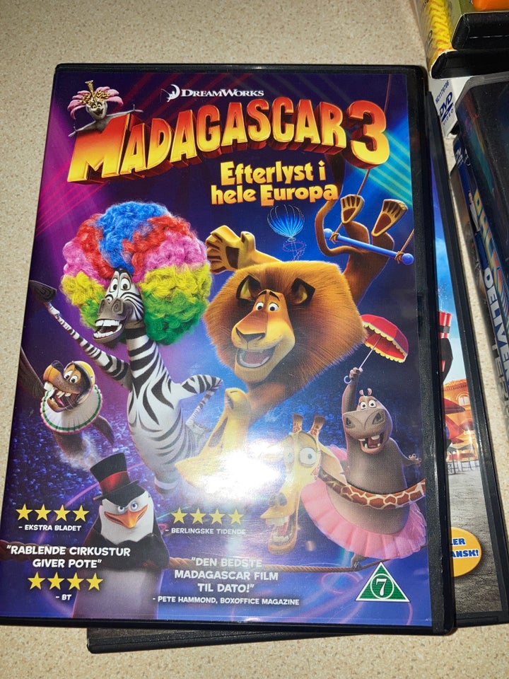 Madagascar,Madagascar 3&Pingvinerne fra Madagascar,