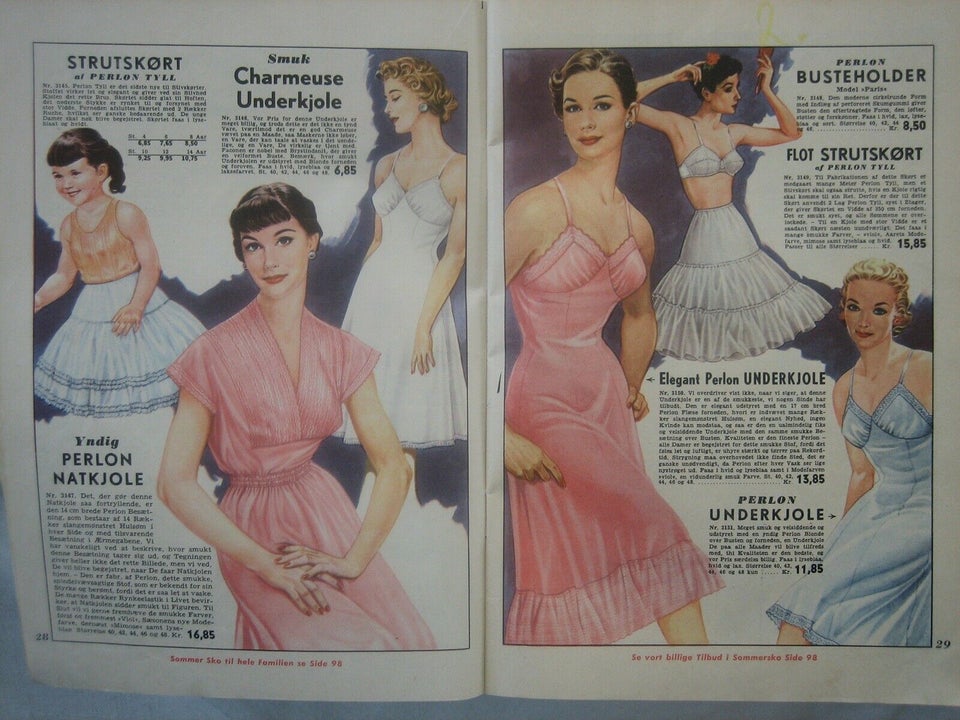 Sommers Magasiner katalog 1958, emne: mode