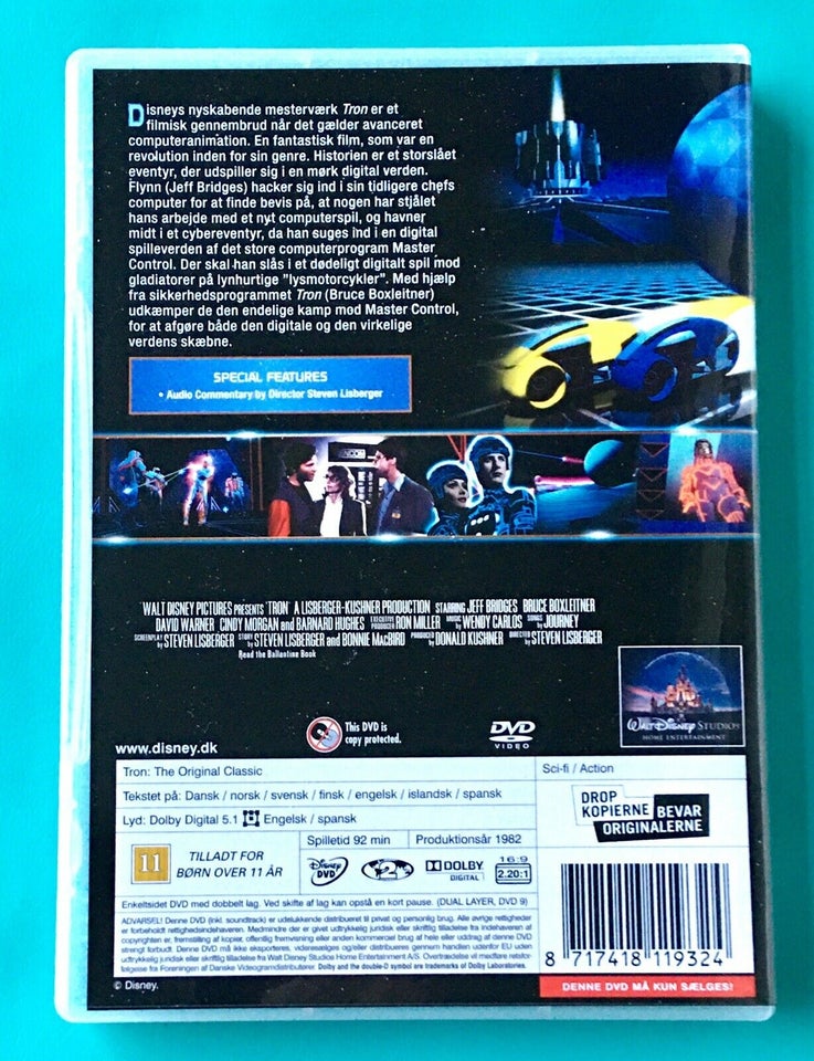 Walt Disney Pictures: Tron, DVD, science fiction