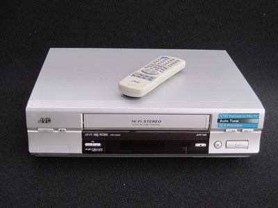 VHS videomaskine, JVC, HR-V500, Perfekt, 
- Incl. fjernbetjening,
- Kan afspille SP / LP,
- Nicam Hi