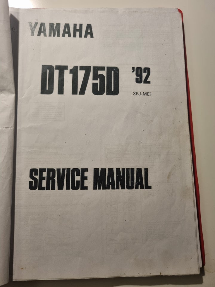 Dt175 instruktionsbog, Yamaha Dt175