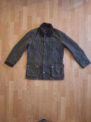 Oilskinsjakke, str. M, Barbour,  Olive,  Næsten som ny, Model Ashby